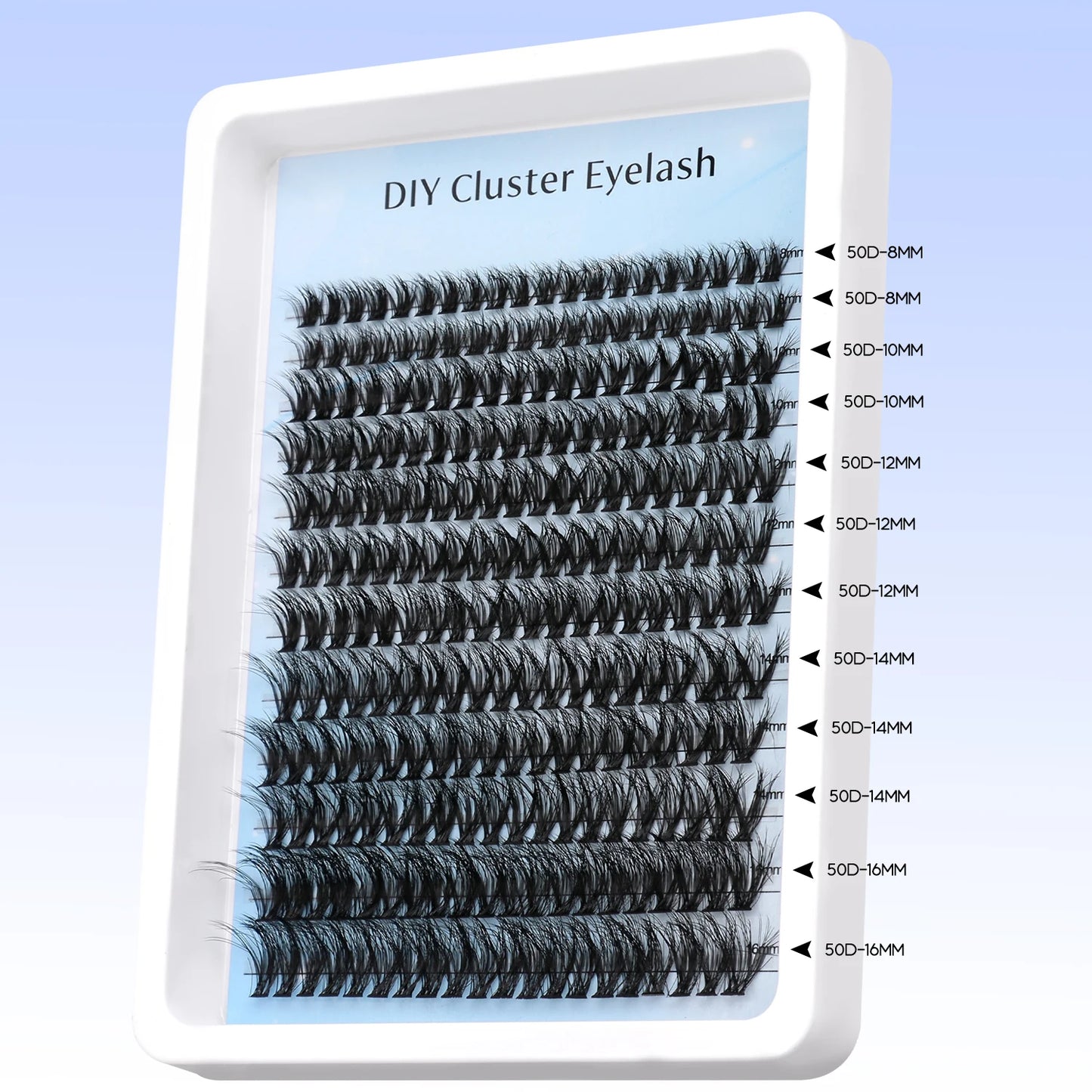 Lash Clusters Kit DIY Cluster Lash with Lash Bond & Seal Reusable Natural Looking Fluffy Eyelash Extensions Makeup