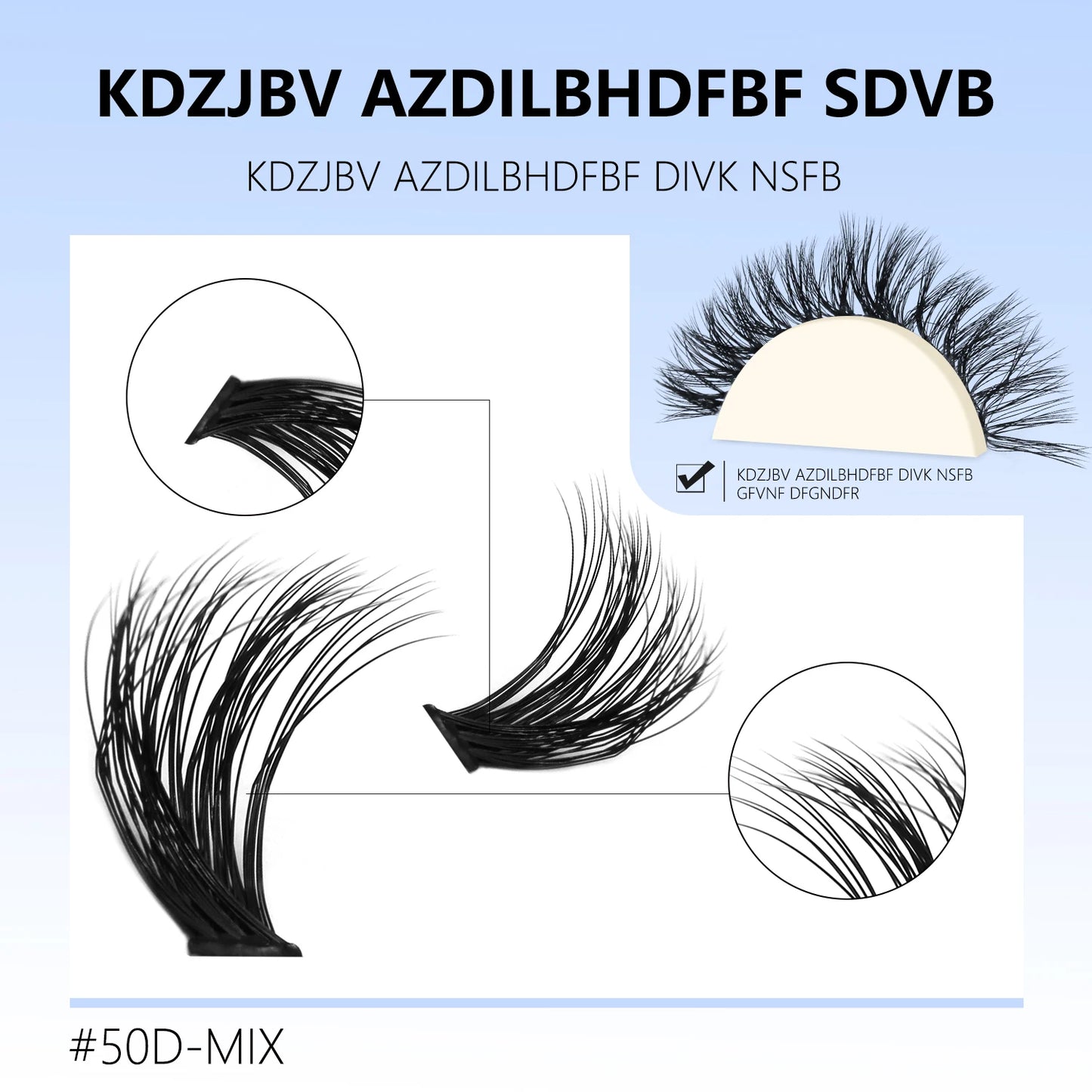 Lash Clusters Kit DIY Cluster Lash with Lash Bond & Seal Reusable Natural Looking Fluffy Eyelash Extensions Makeup
