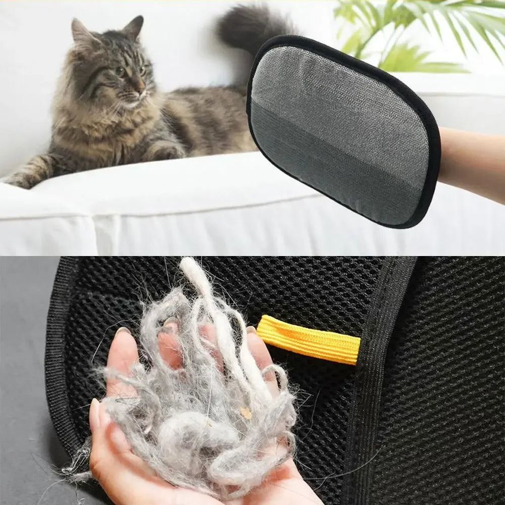 2-in-1 Pet Hair Glove - Groom & De-Fur