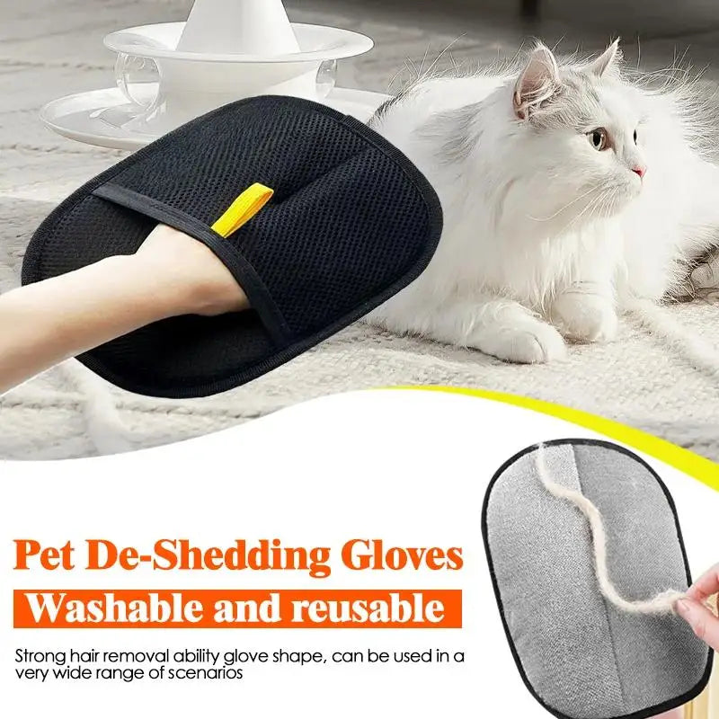 2-in-1 Pet Hair Glove - Groom & De-Fur