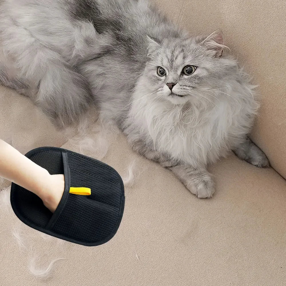 2-in-1 Pet Hair Glove - Groom & De-Fur